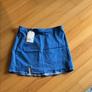 Show Me Your MuMu Denim Skirt NWT